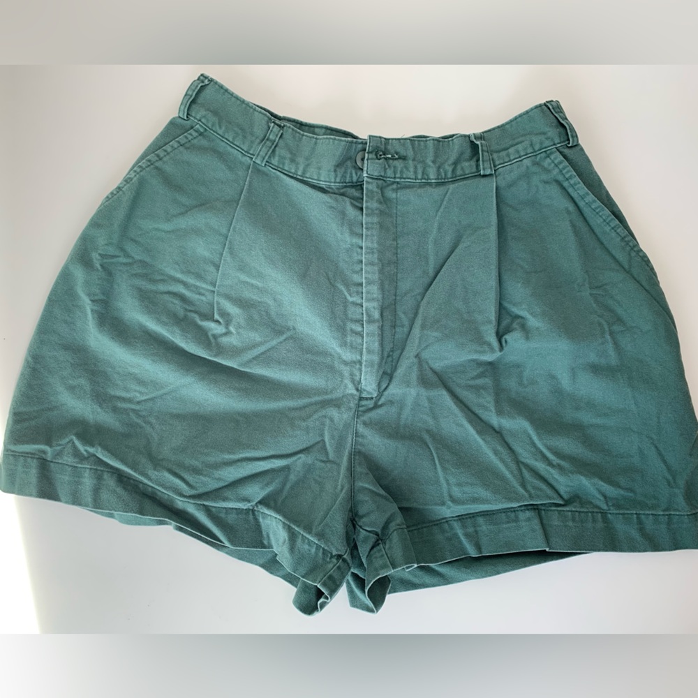 Vintage Copper Key Green Cargo Shorts Relaxed Fit